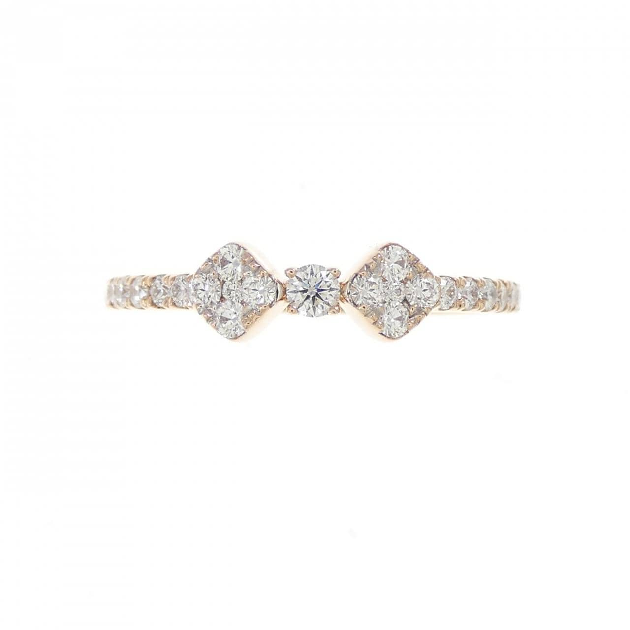 K18PG ダイヤモンド リング 0.3CT