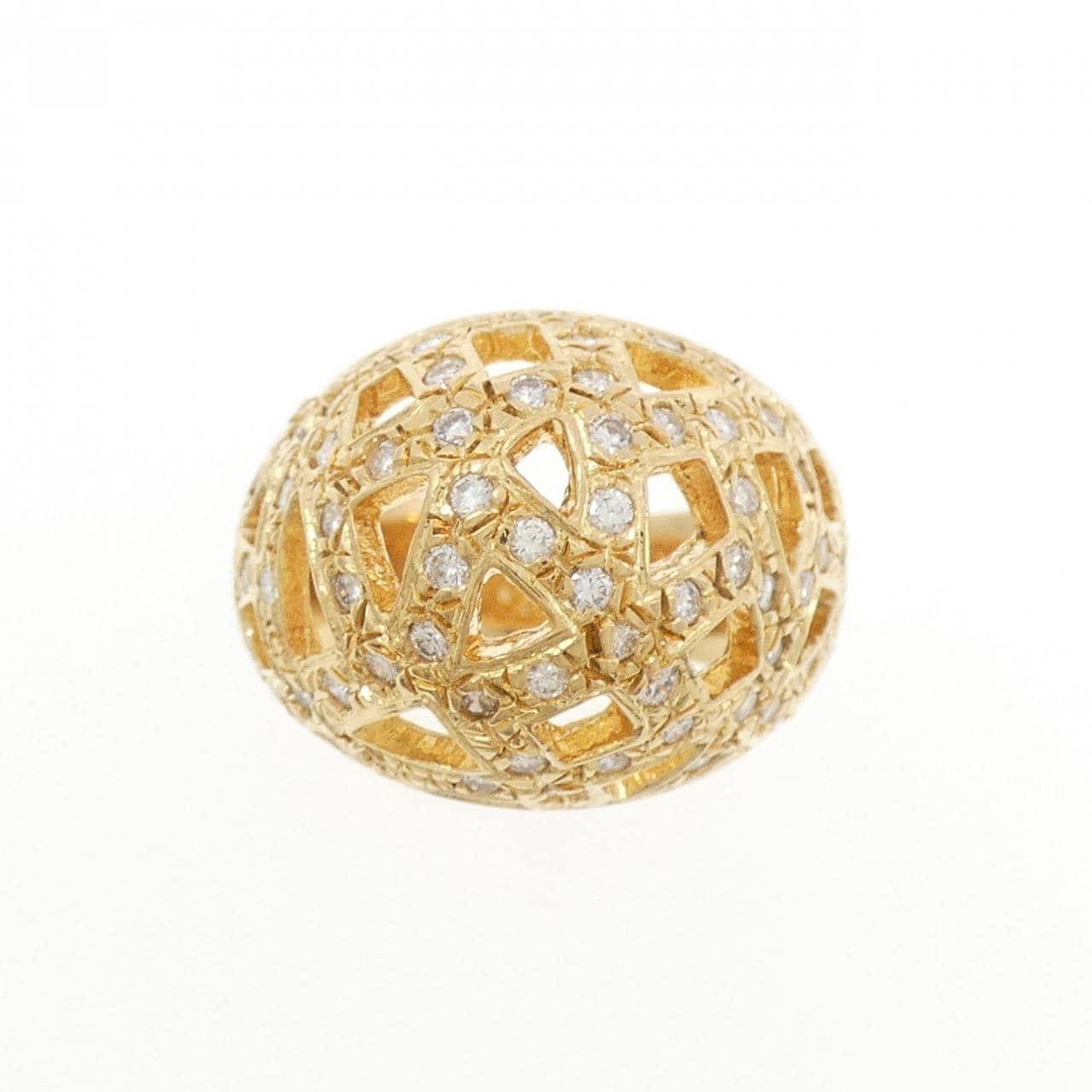 K18YG ダイヤモンド リング 0.82CT