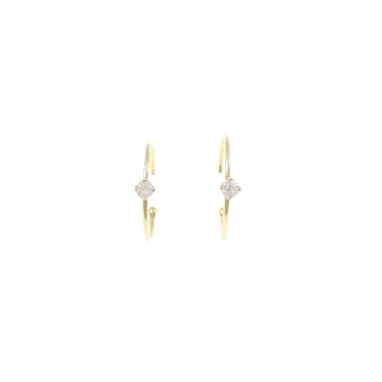 750YG/K18YG ダイヤモンド ピアス