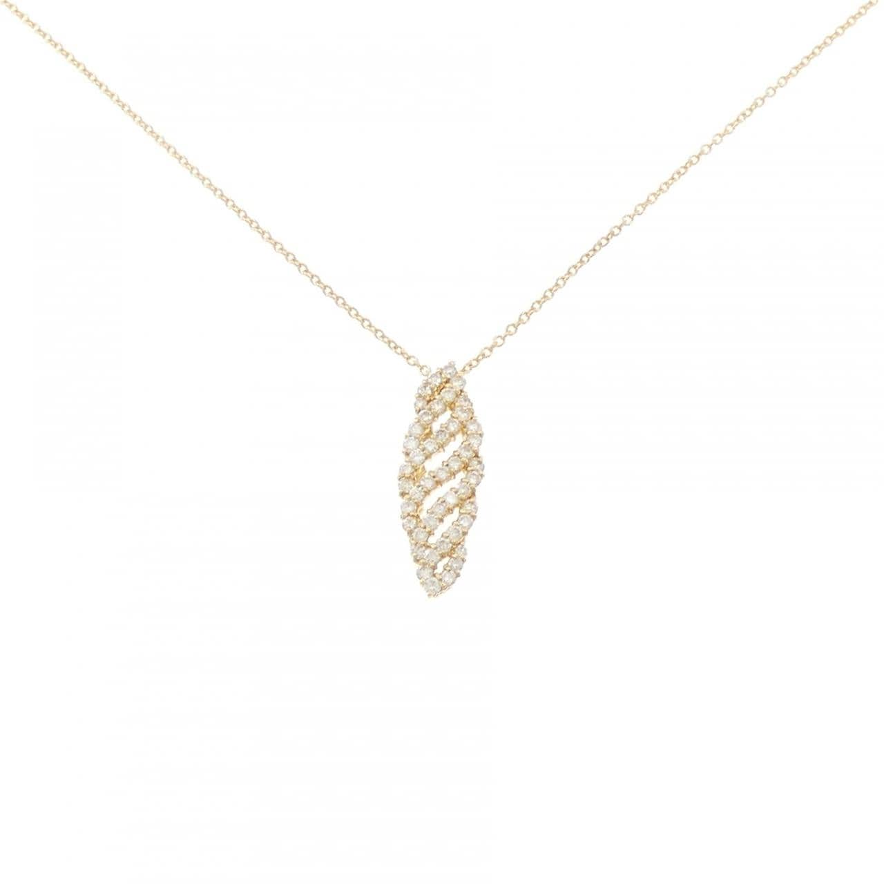 K18YG ダイヤモンド ネックレス 0.80CT