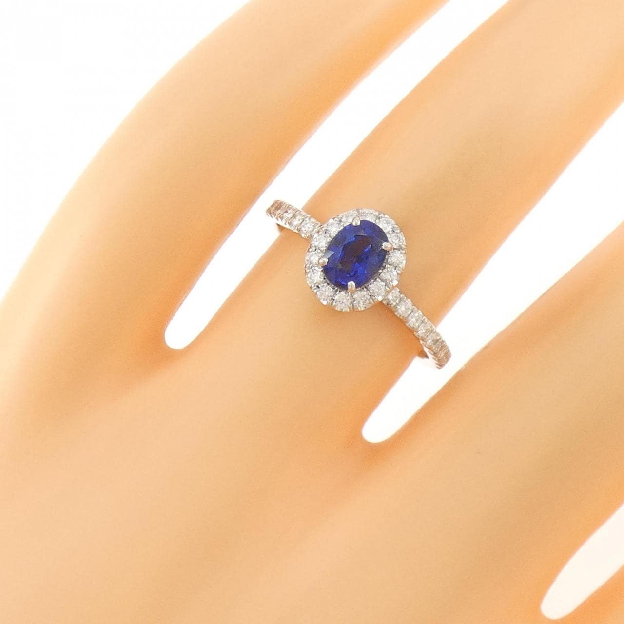 PT950 サファイヤ リング 0.60CT