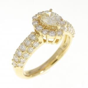 K18YG ダイヤモンド リング 0.31CT