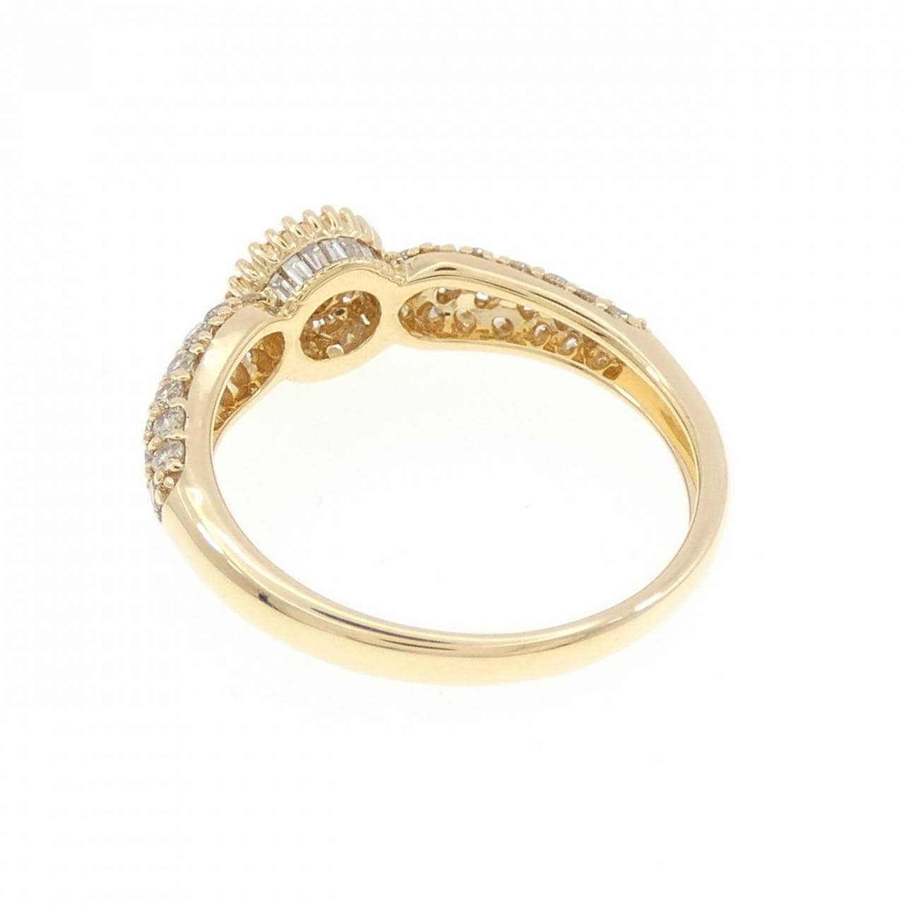 K18YG ダイヤモンド リング 0.75CT