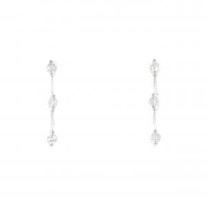 K18WG ダイヤモンド ピアス 0.2CT