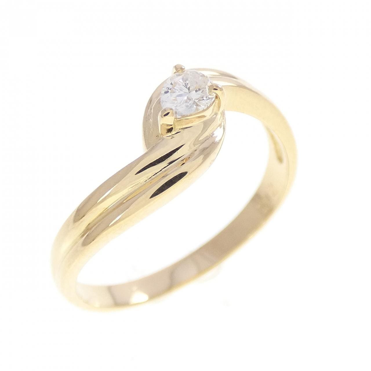 K18YG ダイヤモンド リング 0.12CT