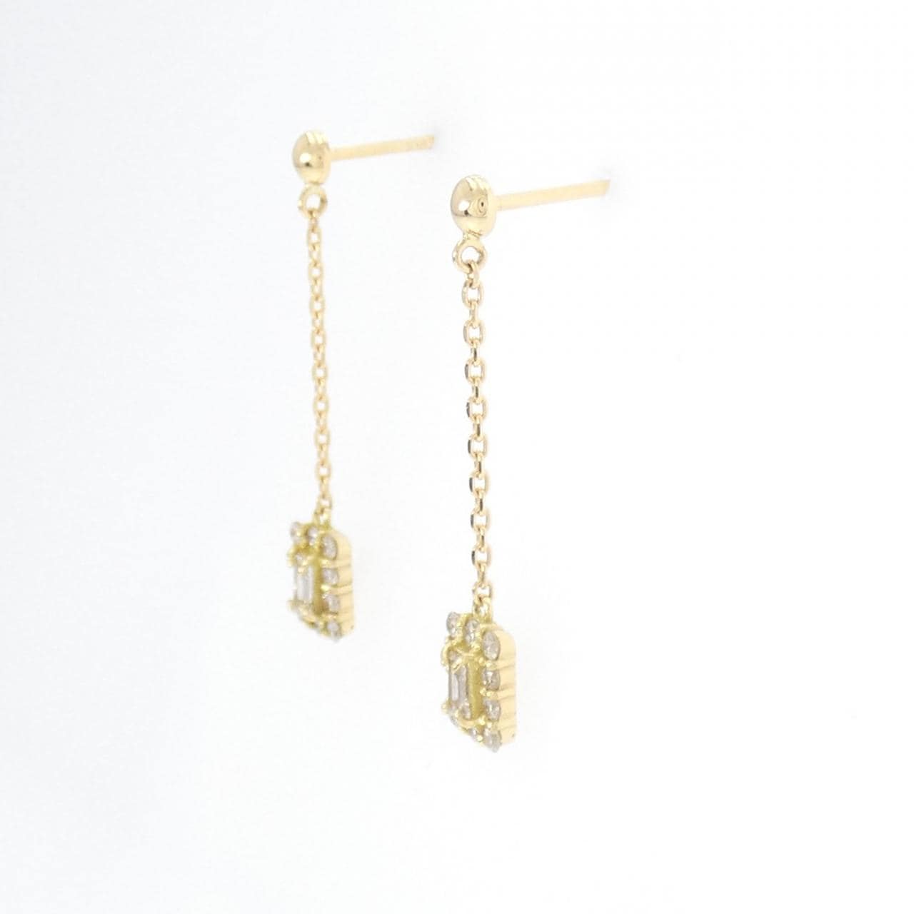 【新品】K18YG ダイヤモンド ピアス 0.20CT