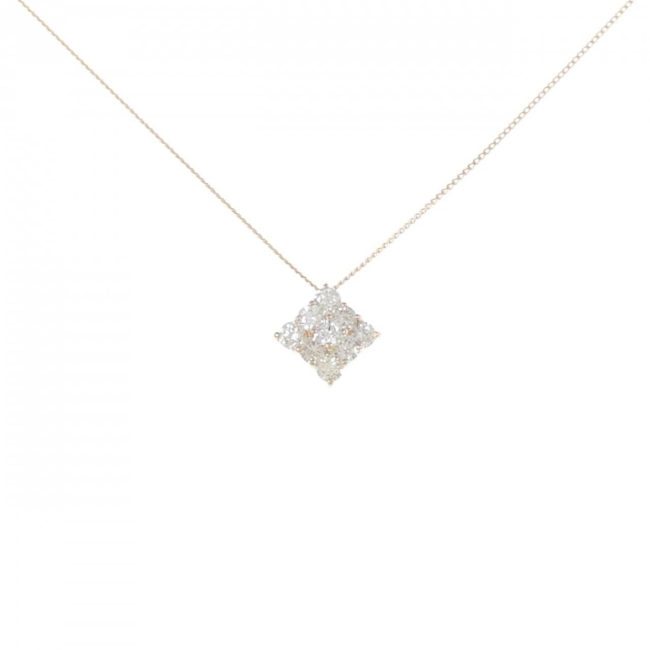 K18PG ダイヤモンド ネックレス 0.50CT
