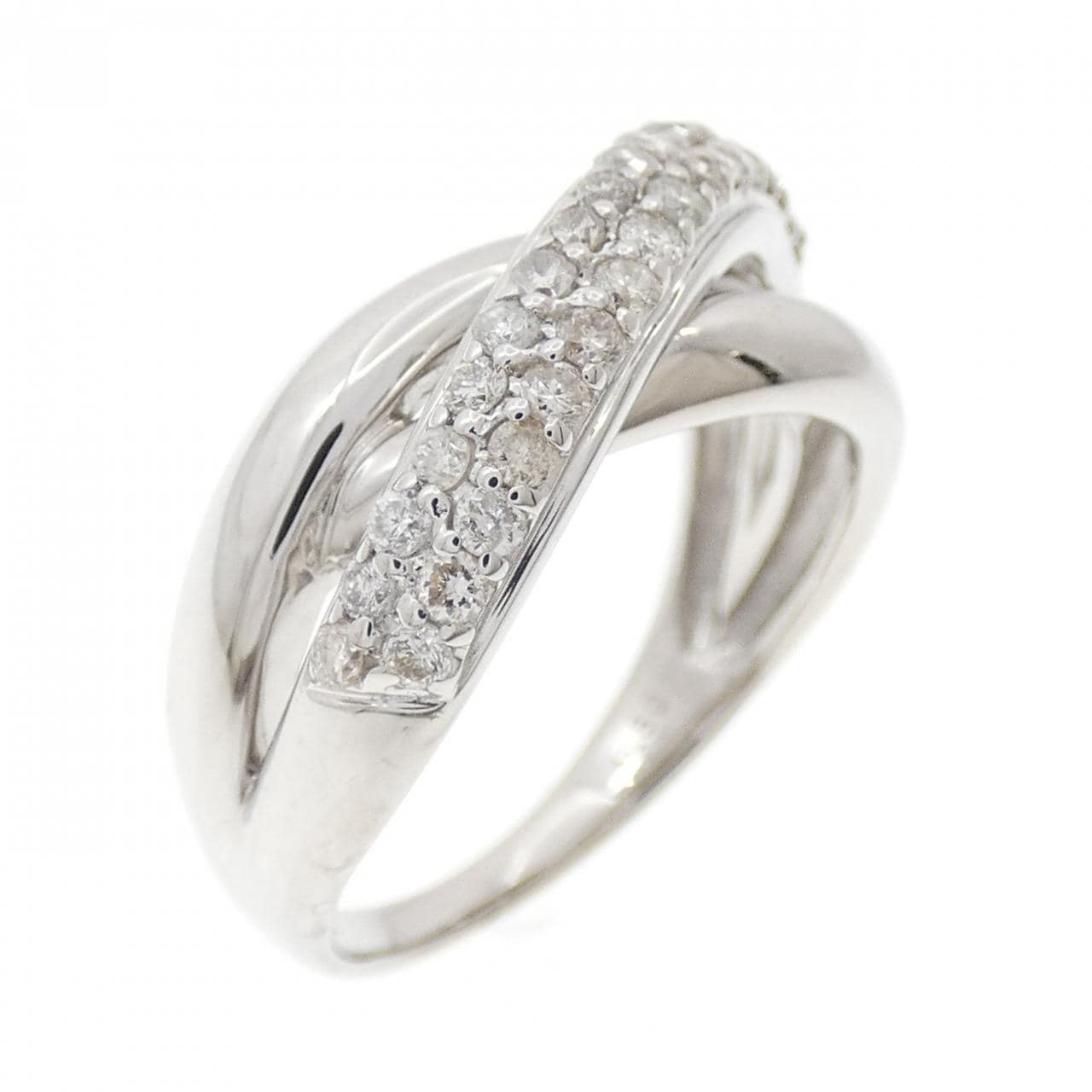 K18WG ダイヤモンド リング 0.50CT