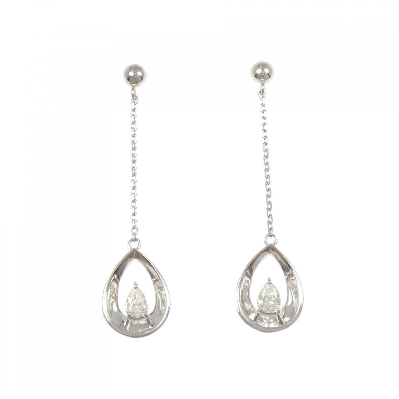 【新品】PT900 ダイヤモンド ピアス 0.12CT