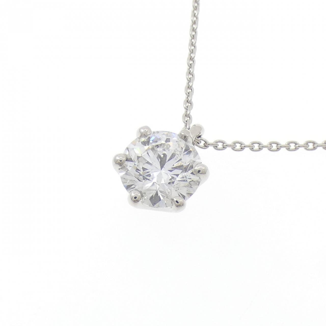 【リメイク】PT900/PT850 ダイヤモンド ネックレス 1.042CT E SI2 EXT