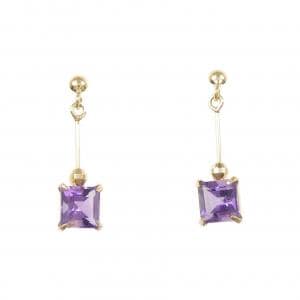 【新品】K18YG アメジスト ピアス