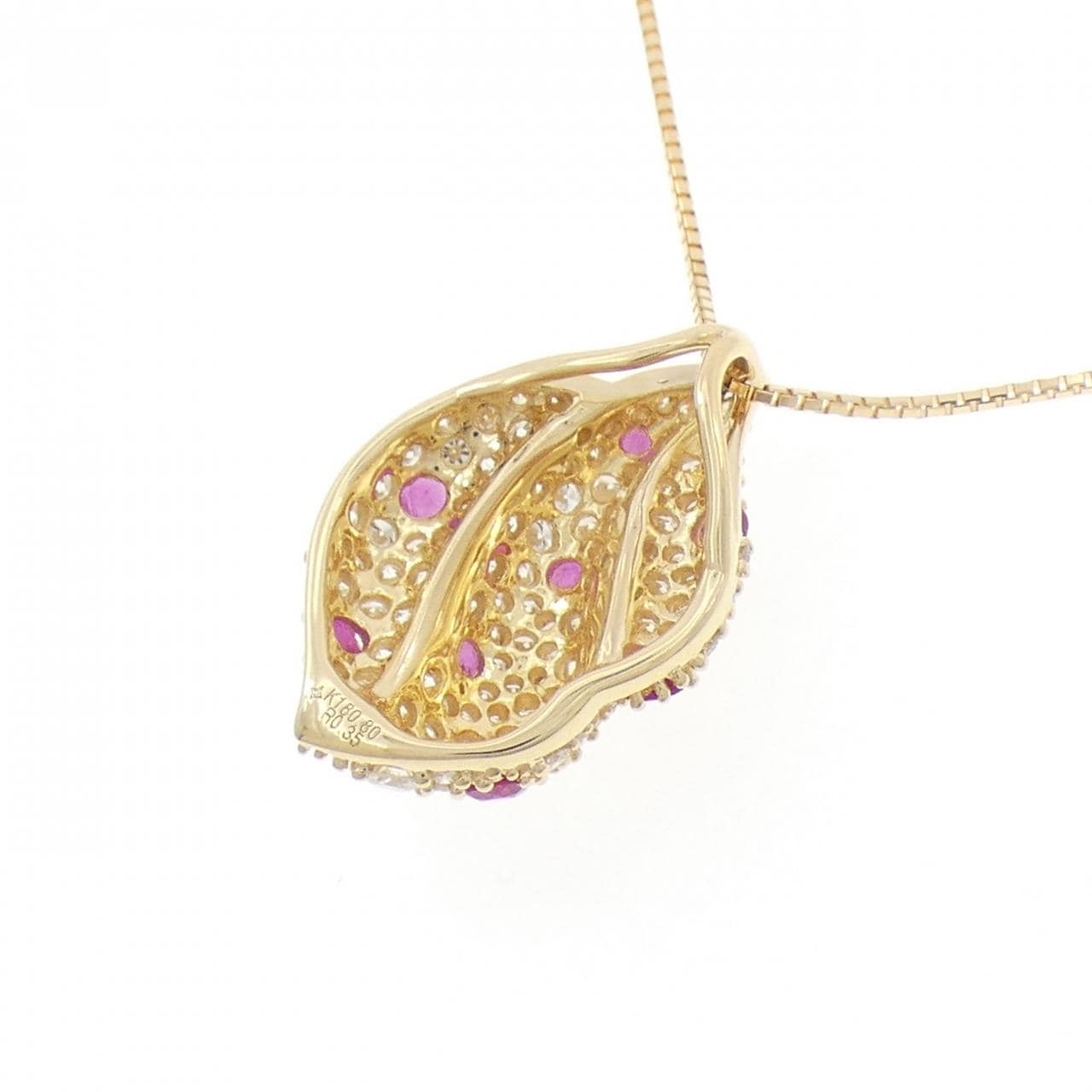 ジーエスティービー ルビー ネックレス 0.35CT