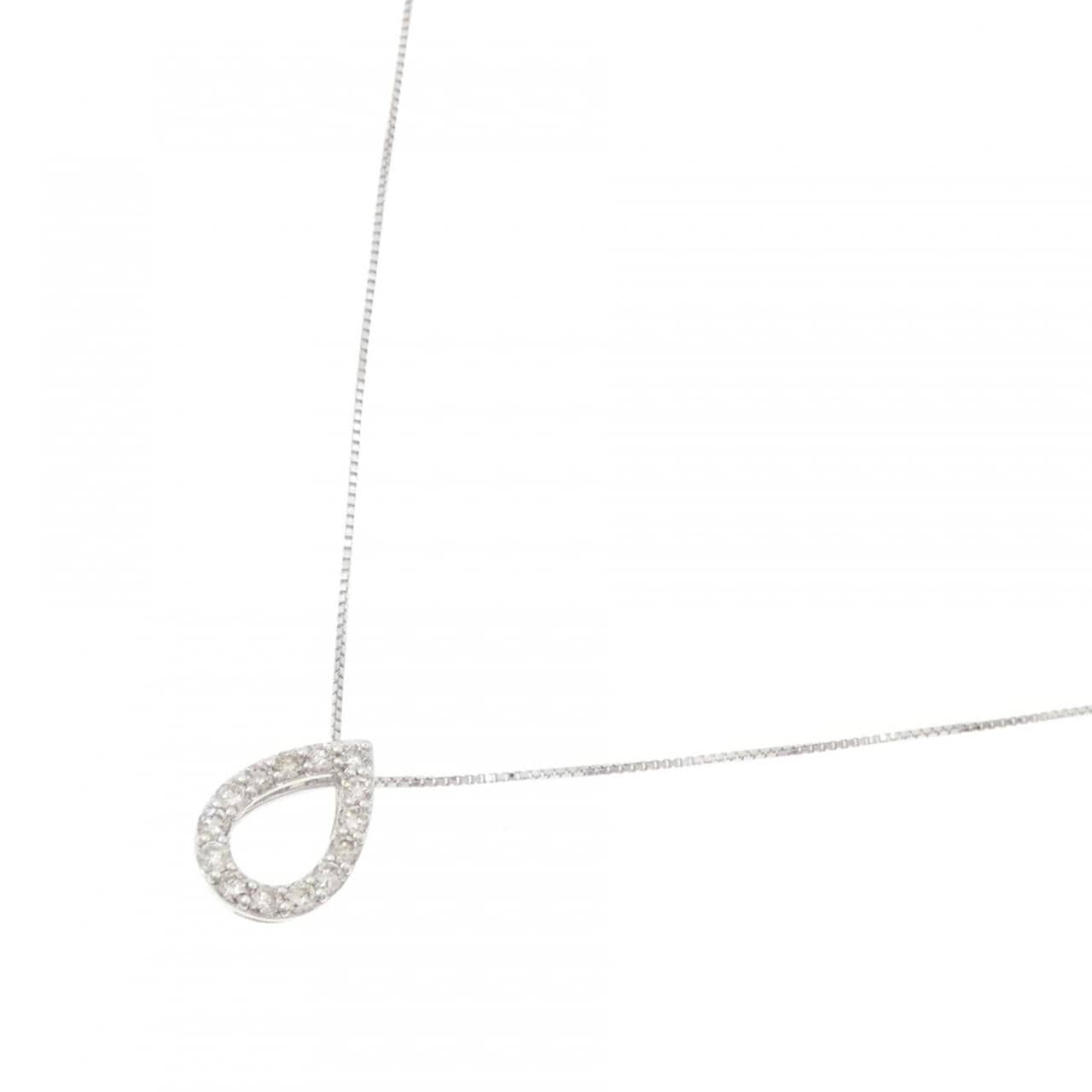 K10WG ダイヤモンド ネックレス 0.28CT
