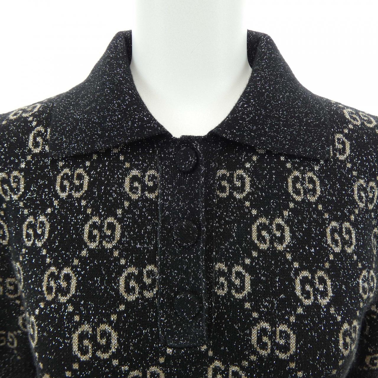 グッチ GUCCI ラメGGジャカード ポロドレス 678437 XKB54 ワンピース