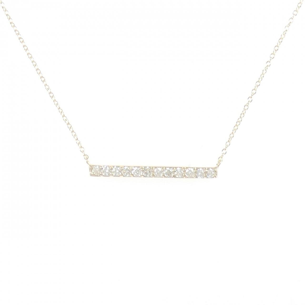 【リメイク】K10YG ダイヤモンド ネックレス 0.30CT