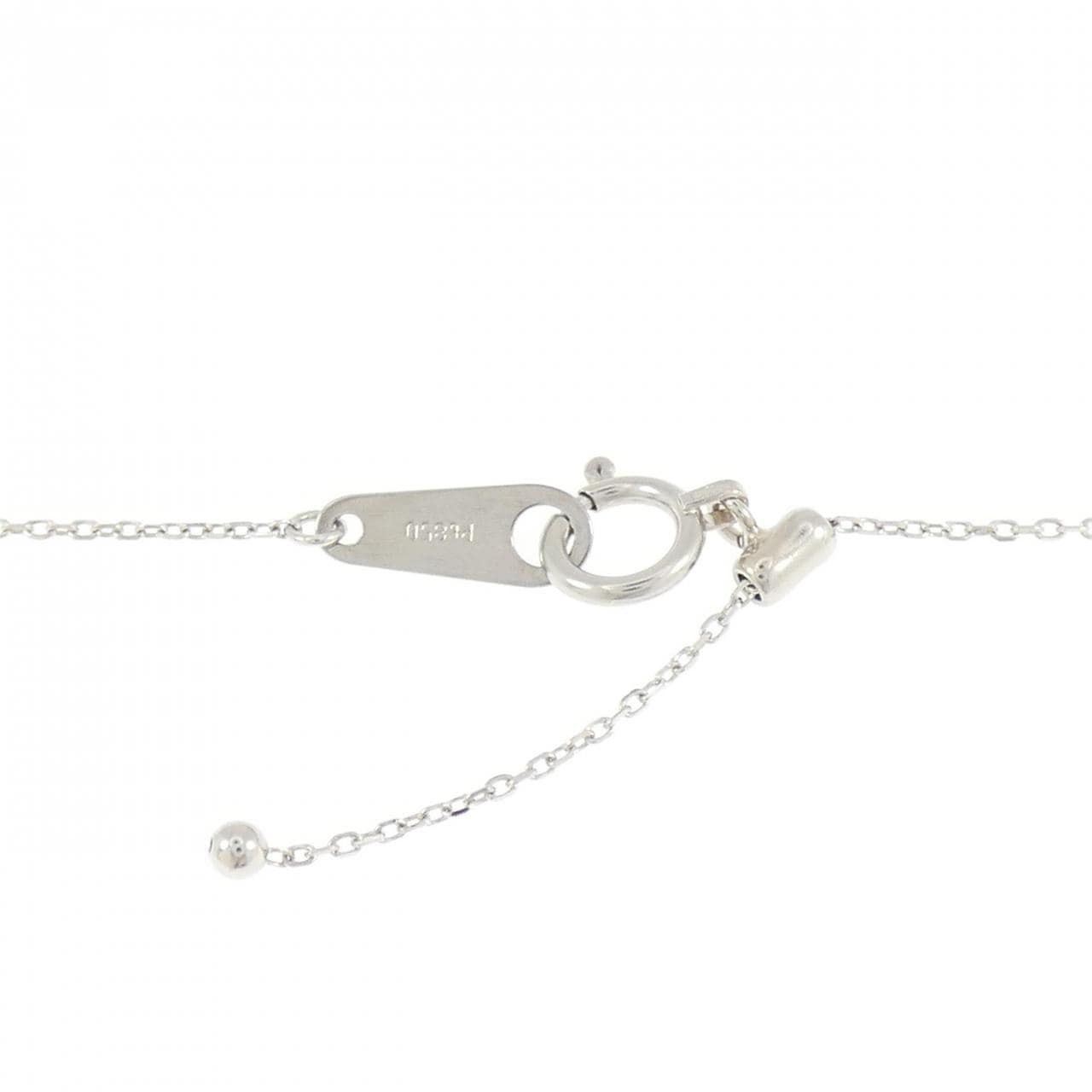 PT900/PT850 フラワー ダイヤモンド ネックレス 1.00CT