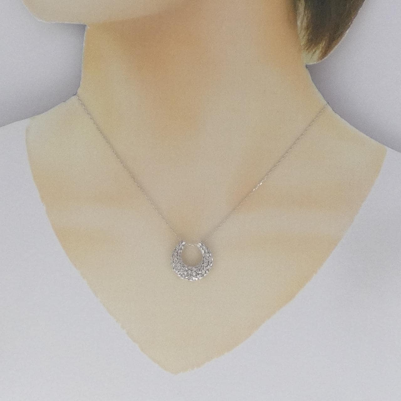 K18WG ダイヤモンド ネックレス 0.50CT