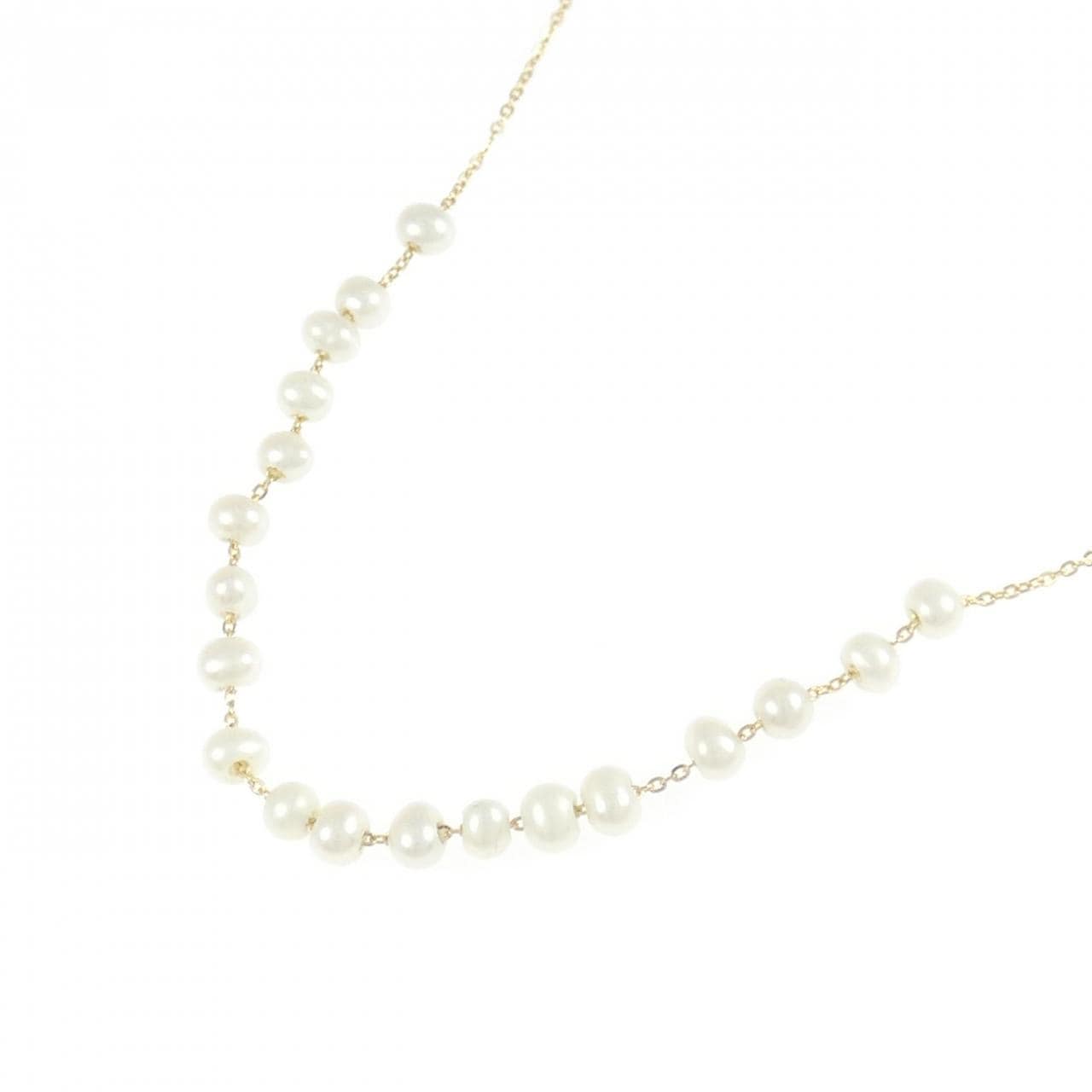 750YG 淡水パール ネックレス