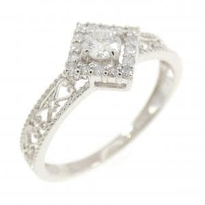 K10WG ダイヤモンド リング 0.20CT