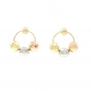 K18スリーカラー ピアス