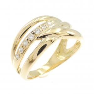 K18YG ダイヤモンド リング 0.08CT