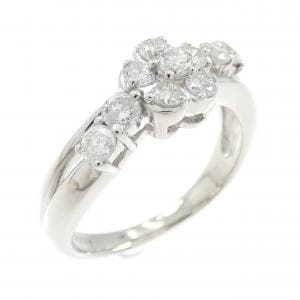 PT900 フラワー ダイヤモンド リング 0.60CT