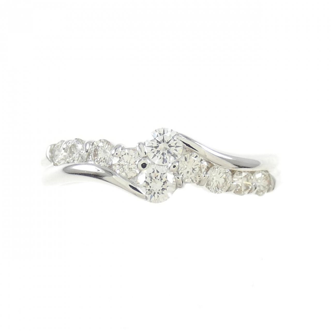 K18WG ダイヤモンド リング 0.50CT