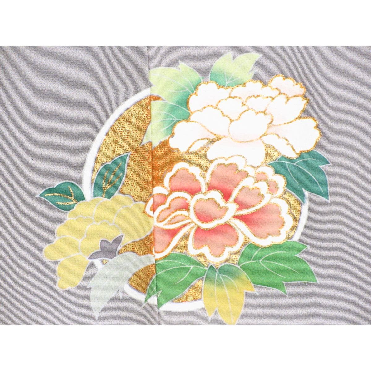 訪問着　友禅金彩加工　ボカシ染