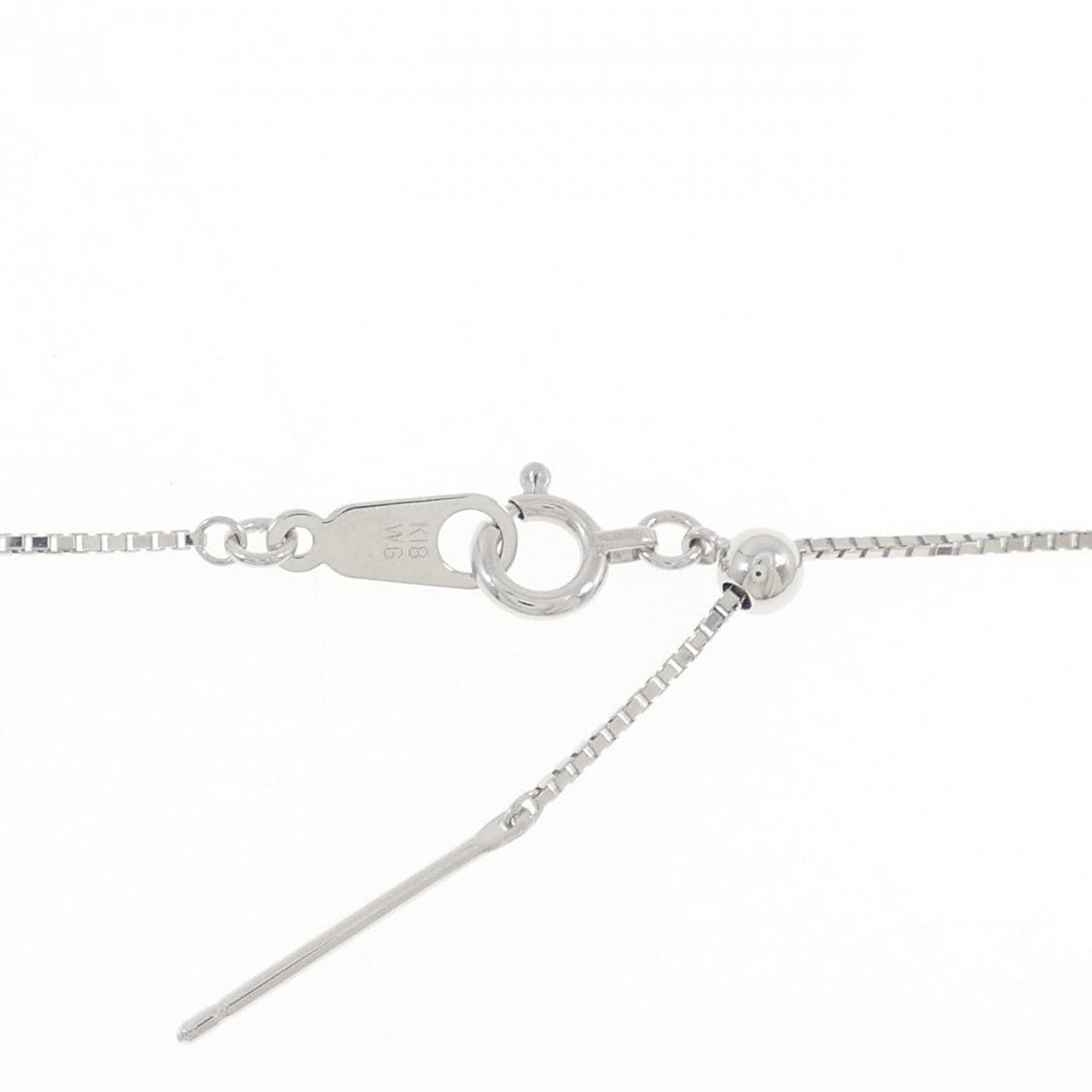 K18WG ダイヤモンド ネックレス 0.35CT
