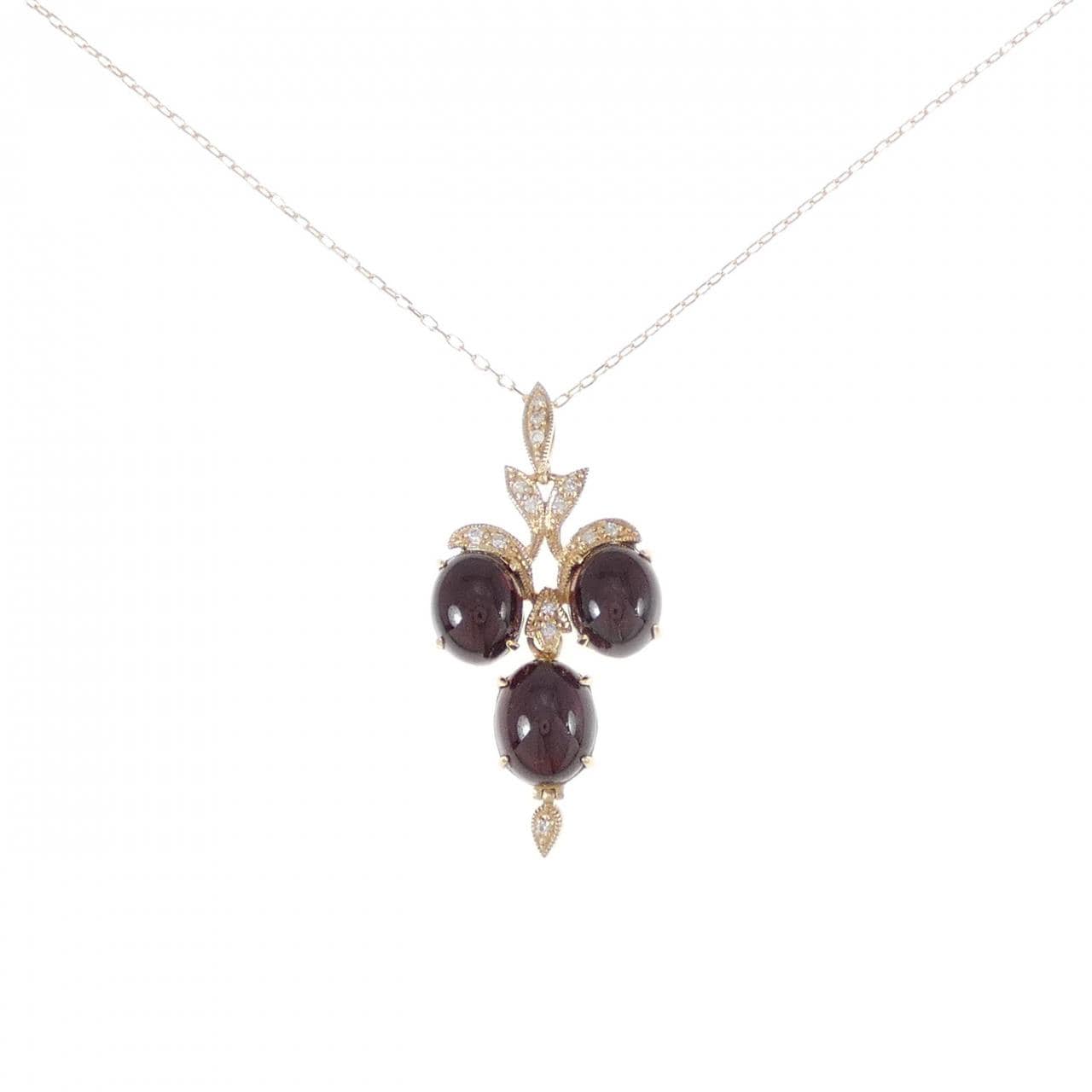 K14YG/K10YG Garnet Necklace