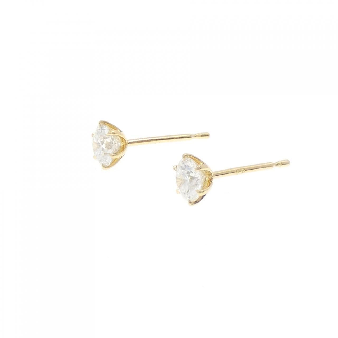 【リメイク】K18YG/ST ダイヤモンド ピアス 0.311CT 0.327CT G SI2 EXT