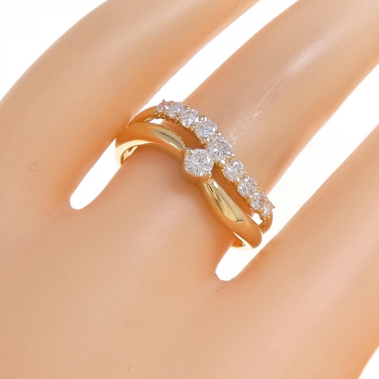 K18YG ダイヤモンド リング 0.50CT