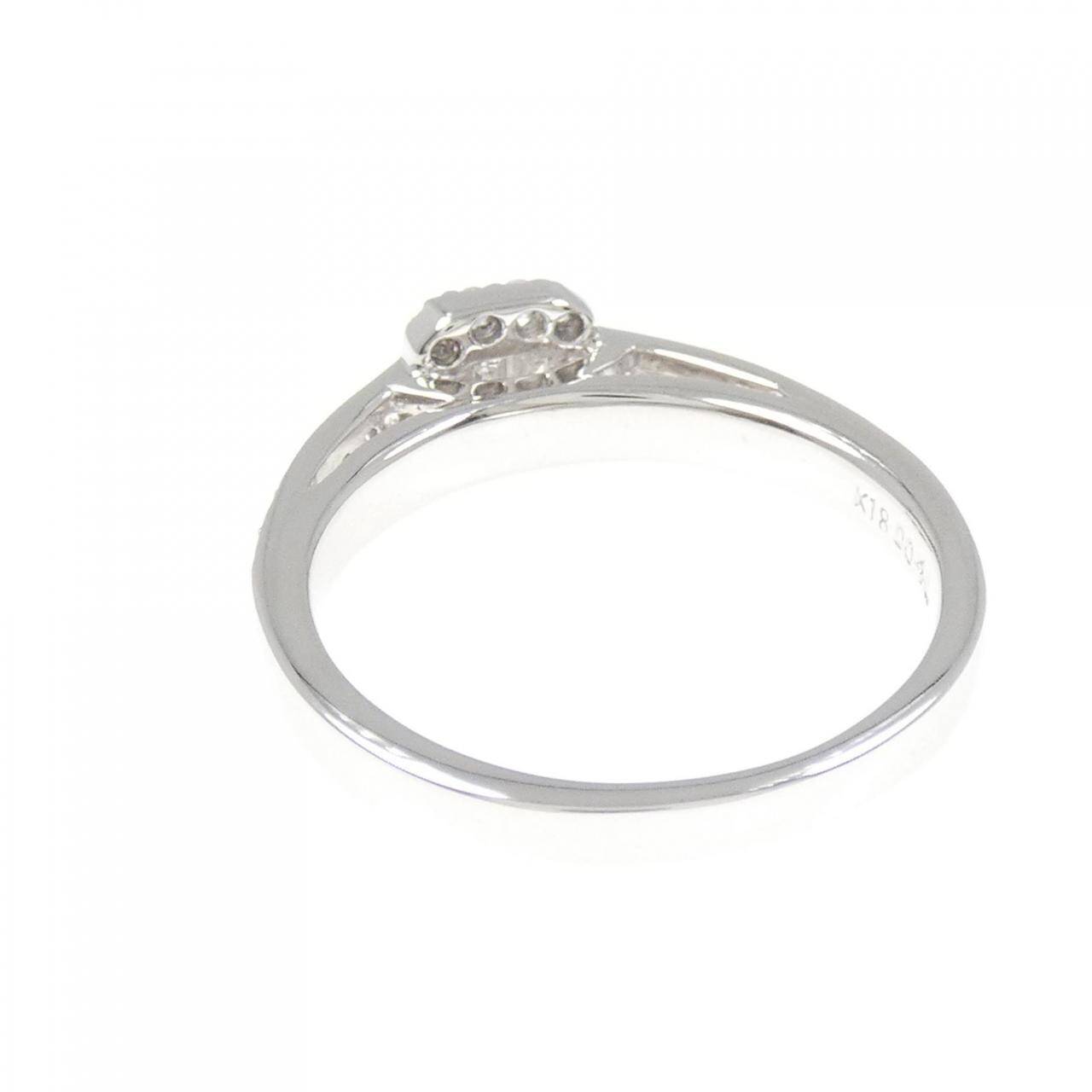 K18WG ダイヤモンド リング 0.40CT