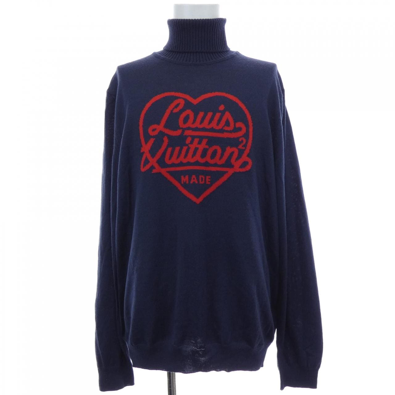 ルイヴィトン LOUIS VUITTON インタルシアハートタートルネック [日本限定] HMN05WZLL NIGO ニット