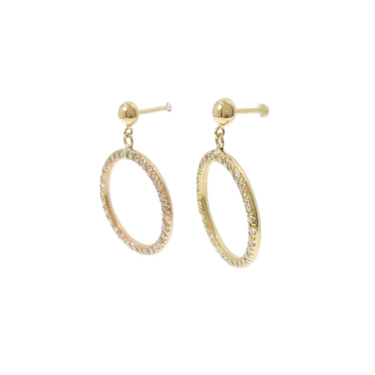 K18YG/K18PG ダイヤモンド ピアス