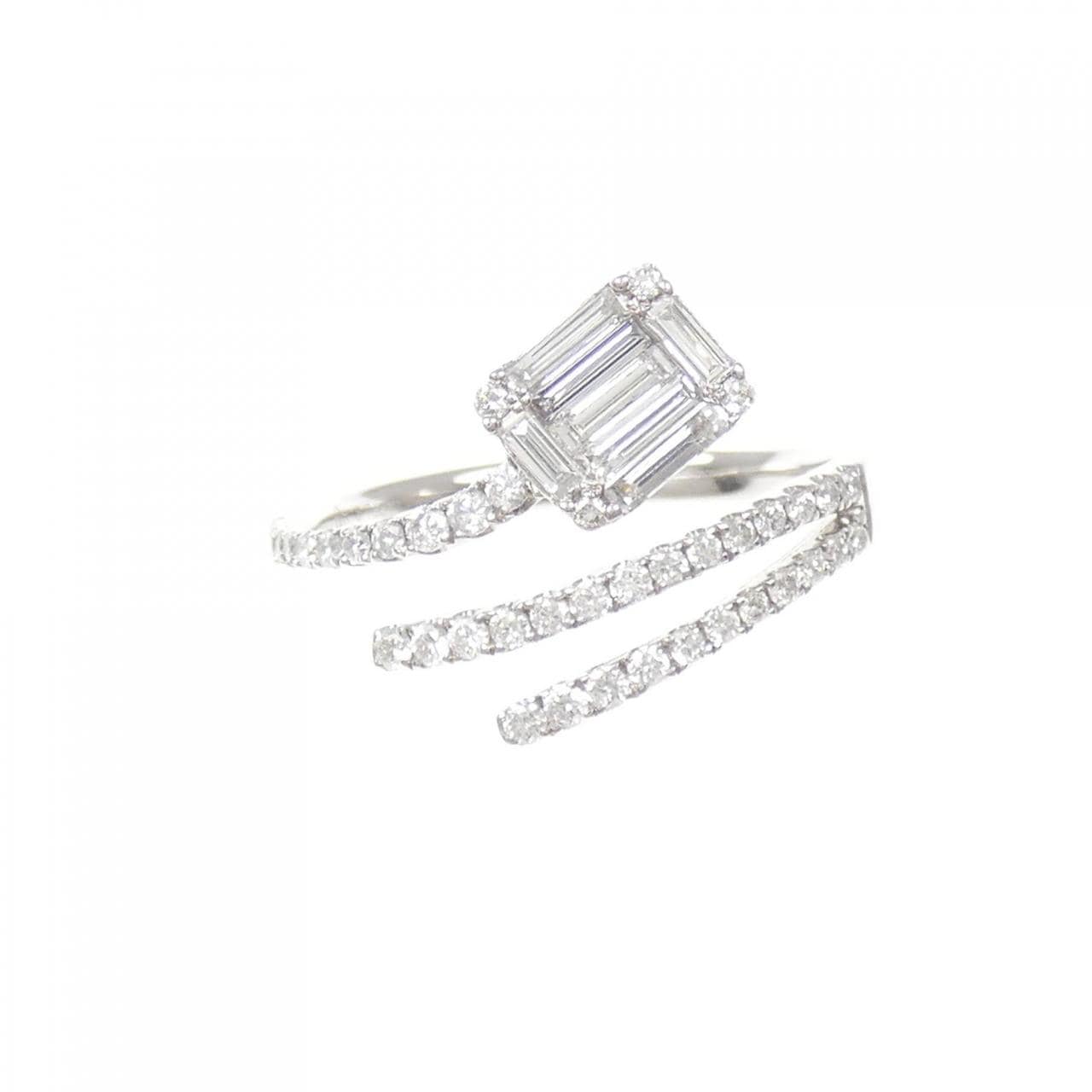 K18WG ダイヤモンド リング 0.60CT