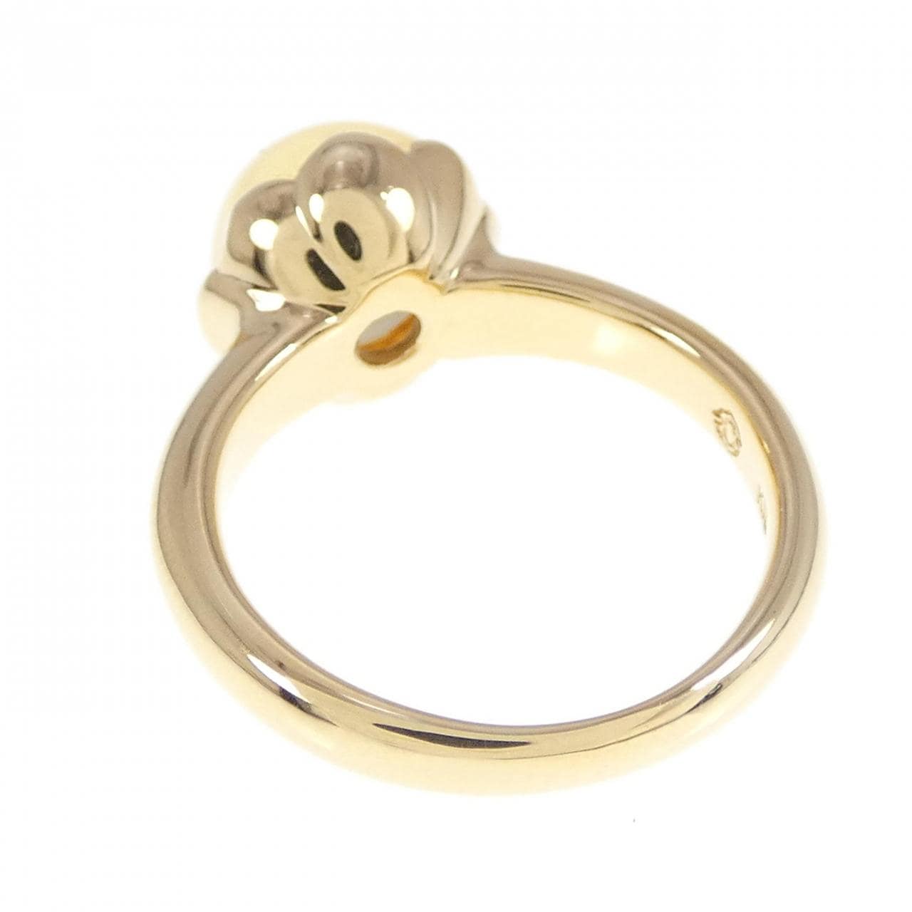 K18YG citrine ring
