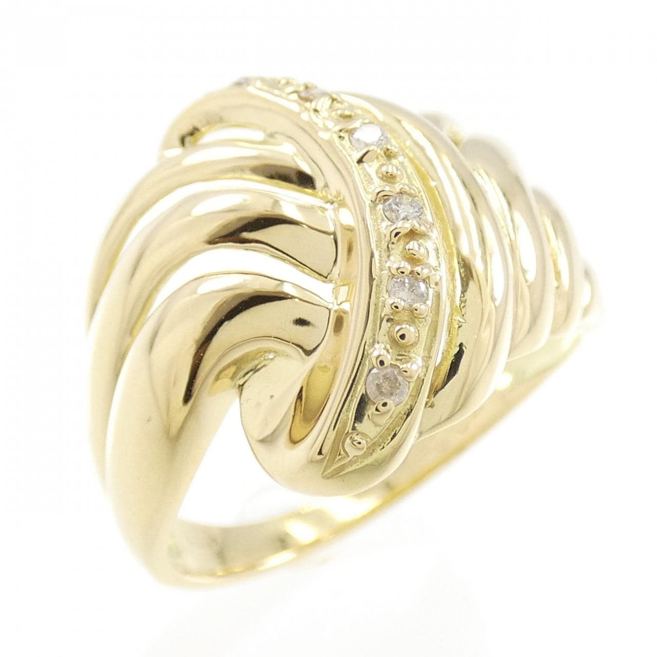 K18YG ダイヤモンド リング 0.04CT