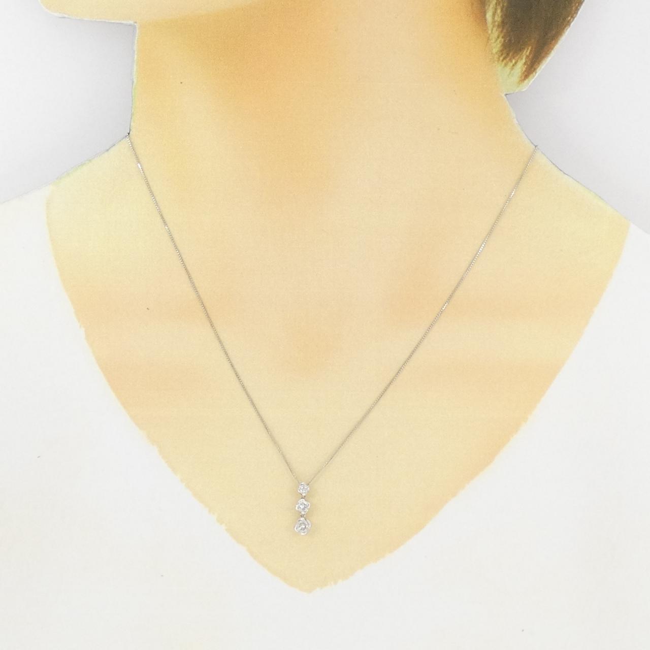 PT900/PT850 ダイヤモンド ネックレス 0.38CT
