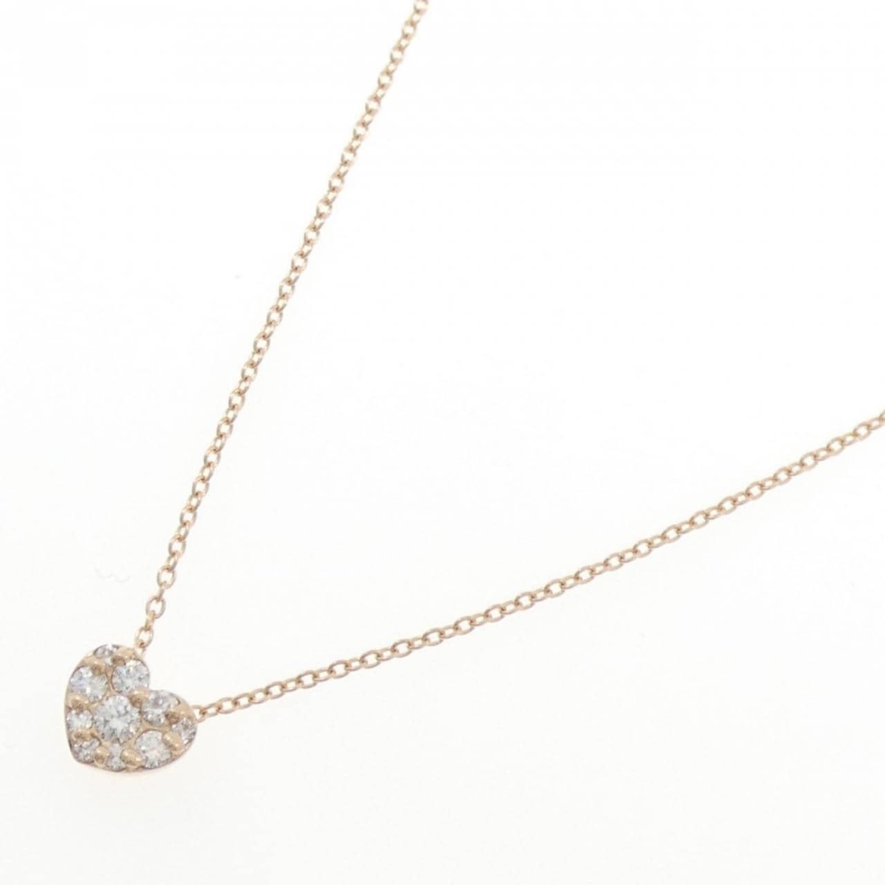 ポンテヴェキオ ハート ダイヤモンド ネックレス 0.25CT