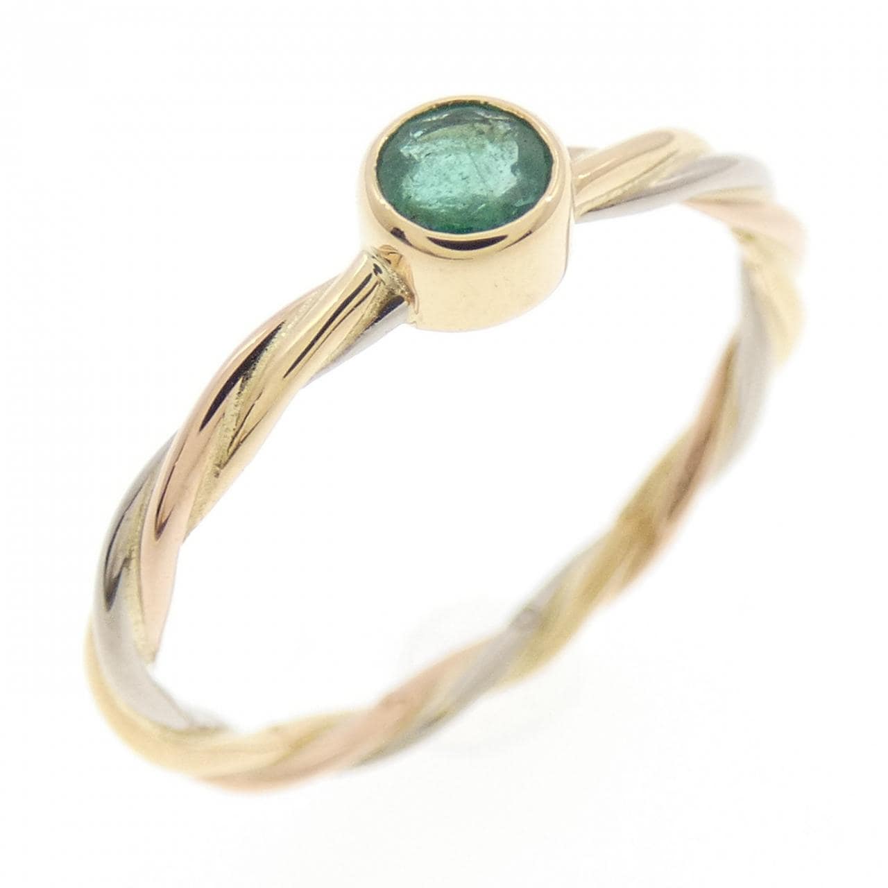 【ヴィンテージ】カルティエ スリーゴールドツイスト リング