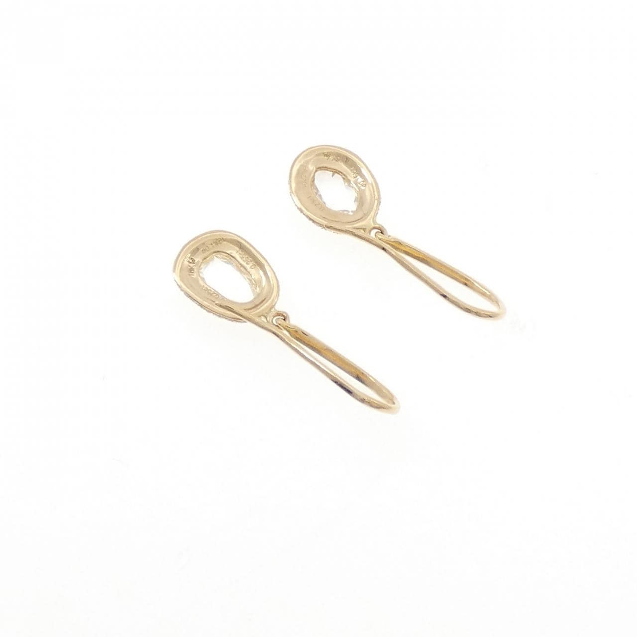 18KYG ダイヤモンド ピアス 0.785CT