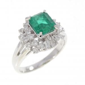 PT900 エメラルド リング 0.98CT