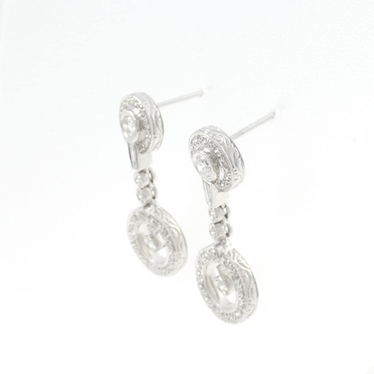 750WG ダイヤモンド ピアス 0.55CT
