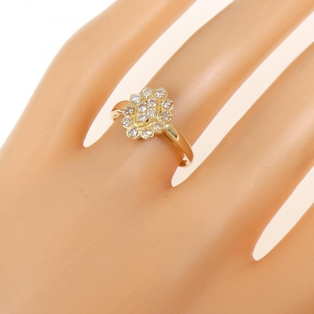 K18YG ダイヤモンド リング 0.30CT