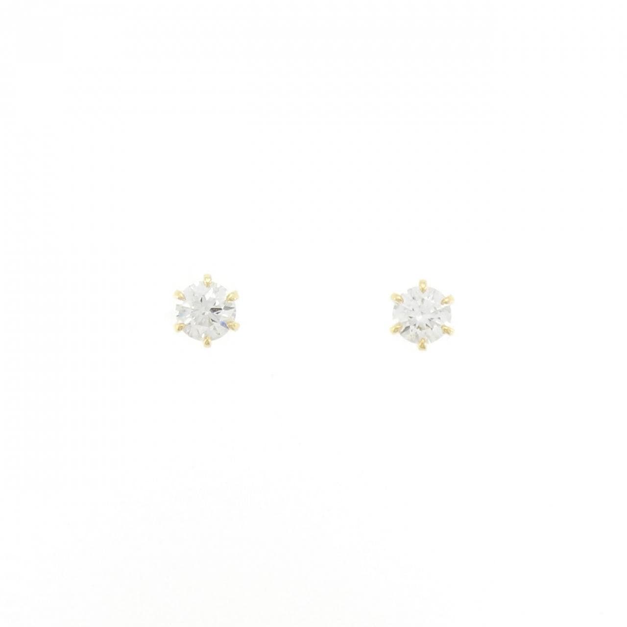 【リメイク】K18YG/ST ダイヤモンド ピアス 0.224CT 0.243CT G-H VS2 EXT