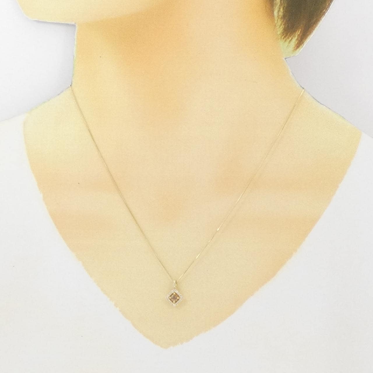 【新品】K18YG ダイヤモンド ネックレス 0.37CT