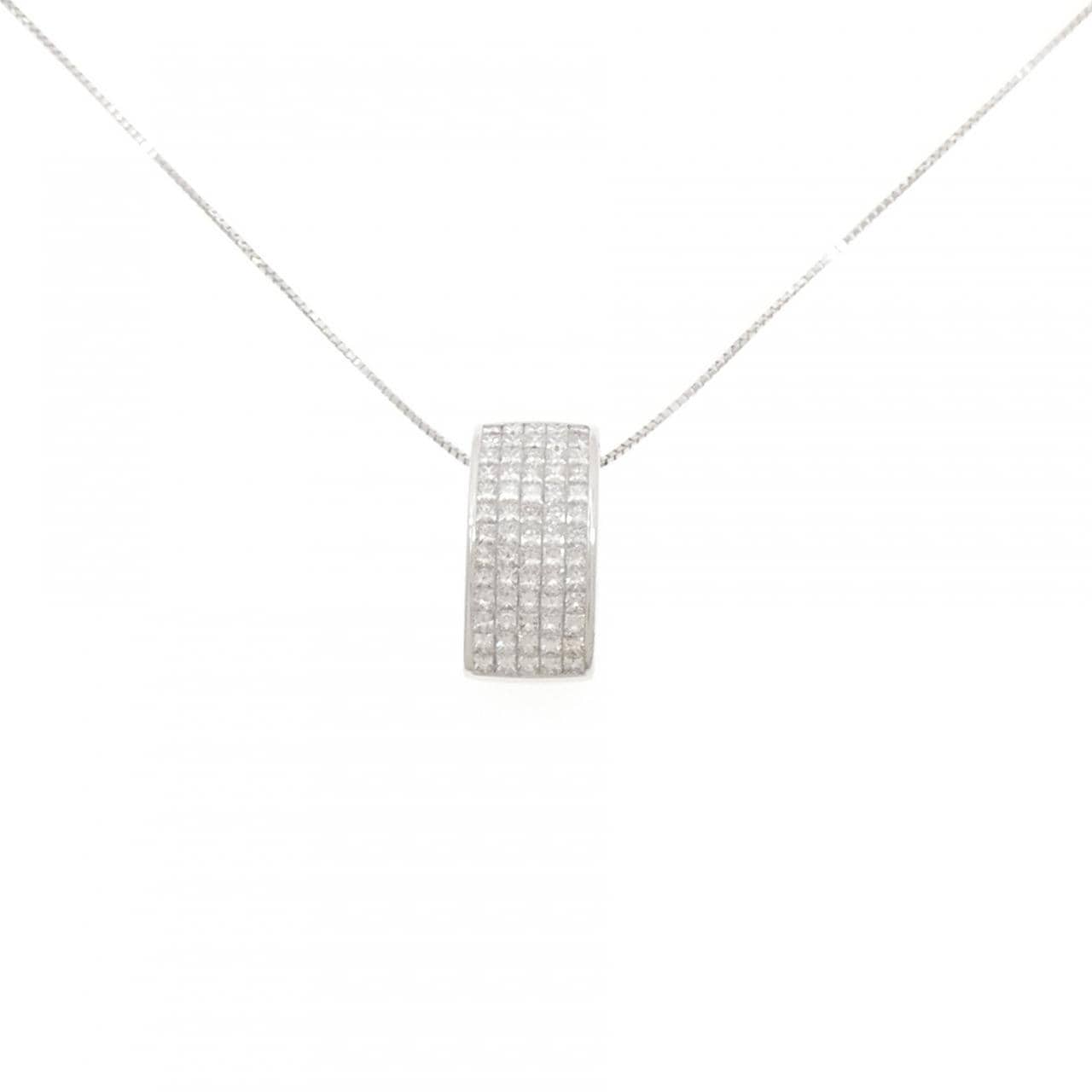 K18WG ルビー ネックレス 1.45CT
