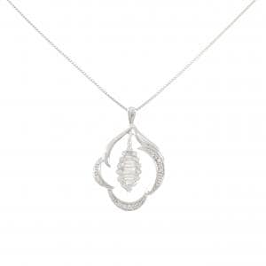 K18WG ダイヤモンド ネックレス 0.50CT