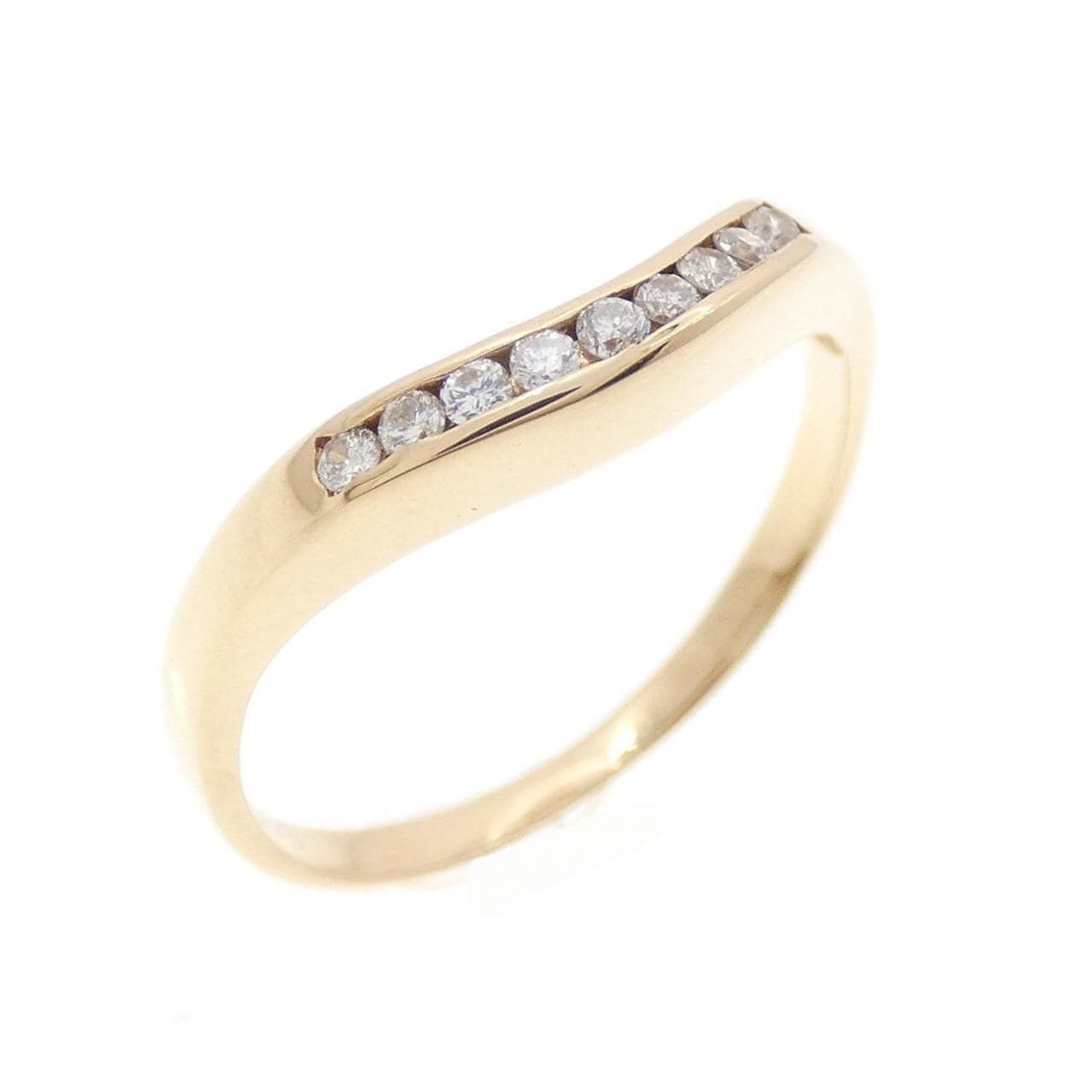 K18YG ダイヤモンド リング 0.08CT